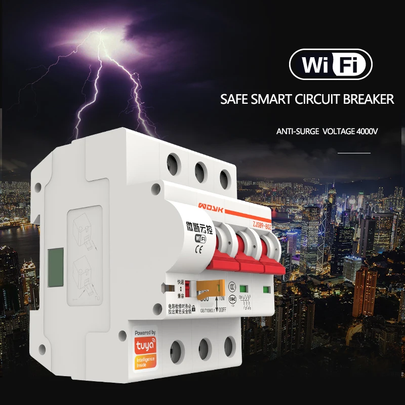 Умный пульт дистанционного управления Wi-Fi 3P 380V MCB по цене миниатюрного электрического выключателя воздуха для дома