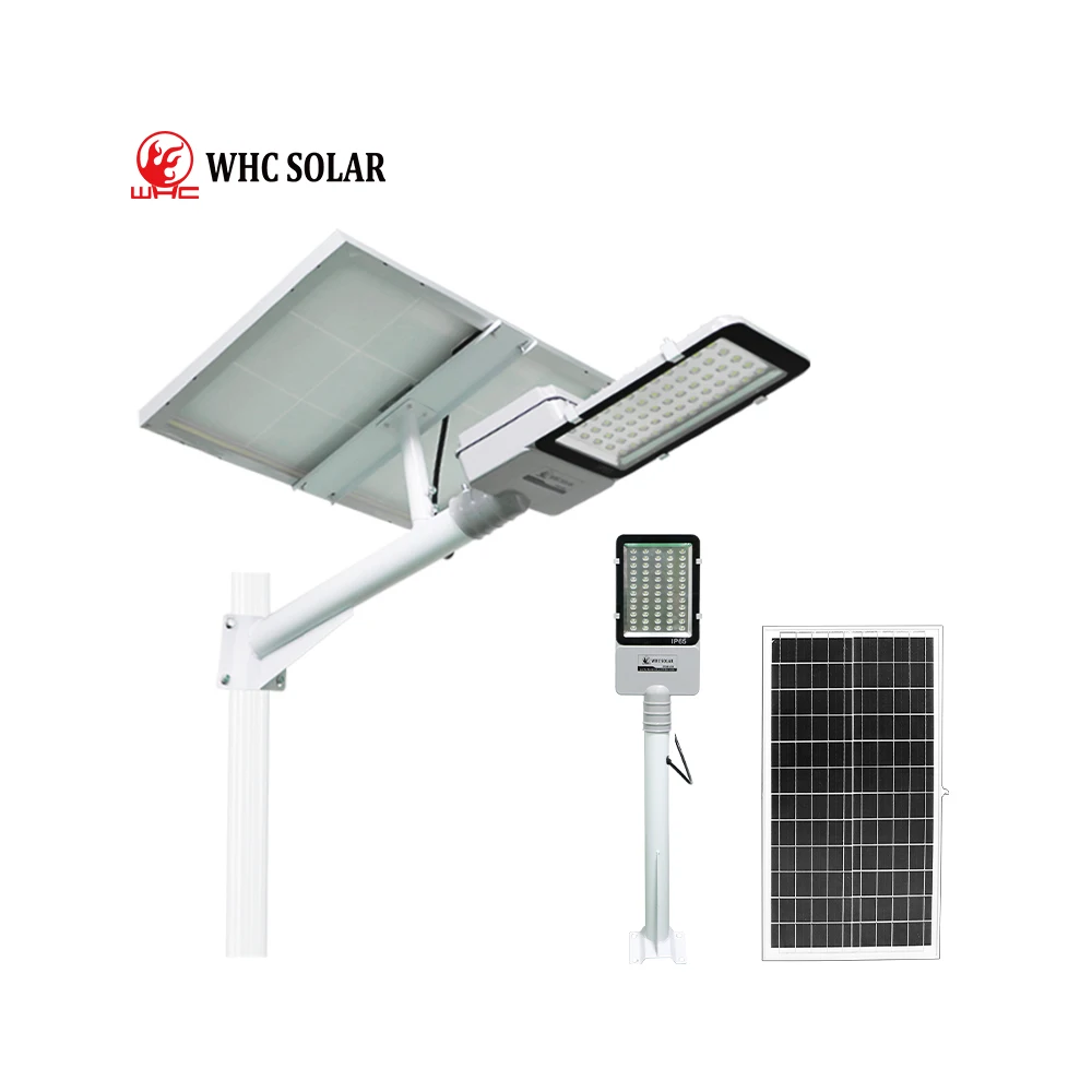 WHC outdoor solar power light 60W 200W  waterproof IP65 led solar street light