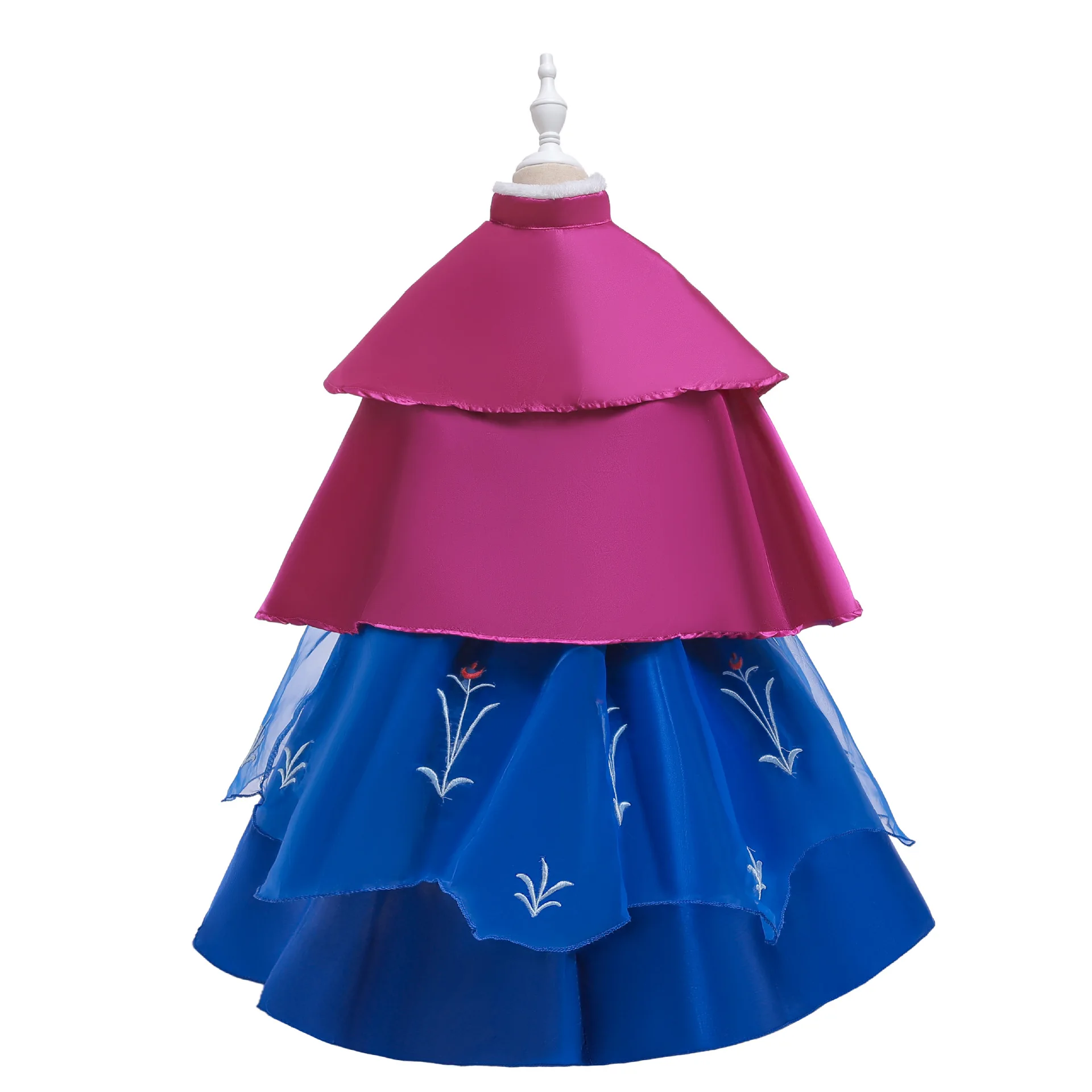 Kids Girls Fancy Elsa Anna Snow white belle Princess Costume Deluxe Dress Up Cosplay Birthday Party For Girls