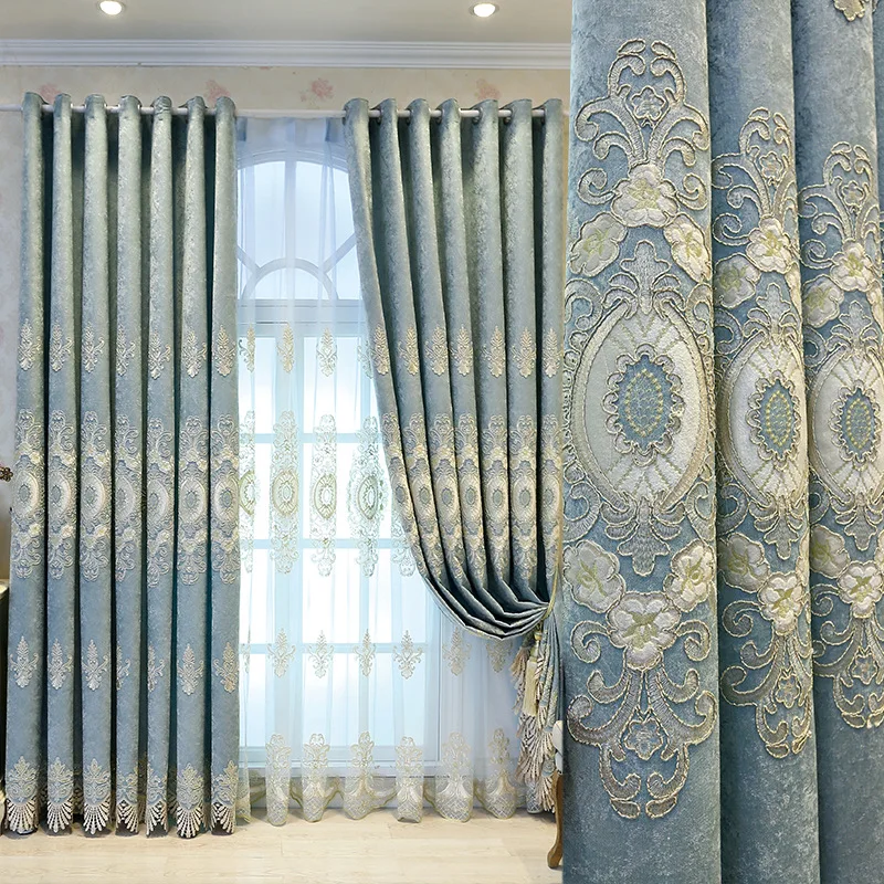 2023 beautiful curtains for bedroom blackout living room curtain sets modern style