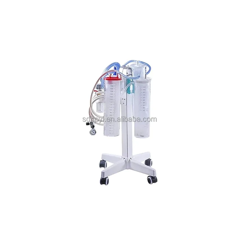 2000Ml High Strength Clear Scale Anti-splash Sputum Liquid Collection Liner With Metal Bracket Negative Pressure Suction Liner