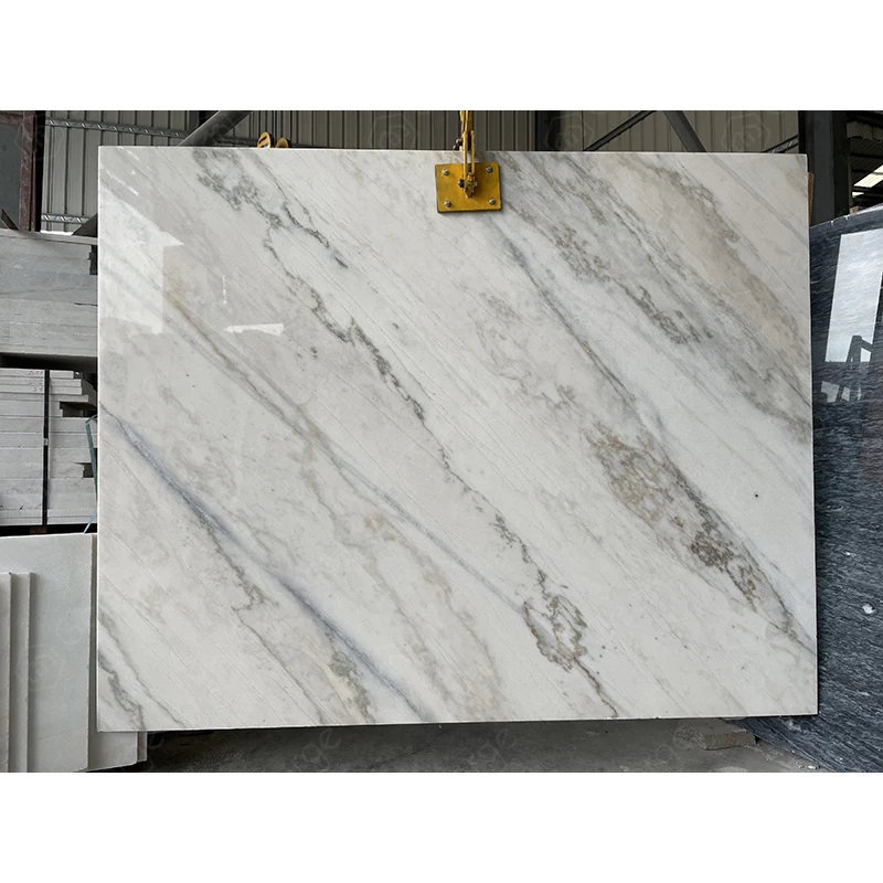Wholesale China White Grey Himalaya Marble Slab For Indoor Wall And Floor Tiles