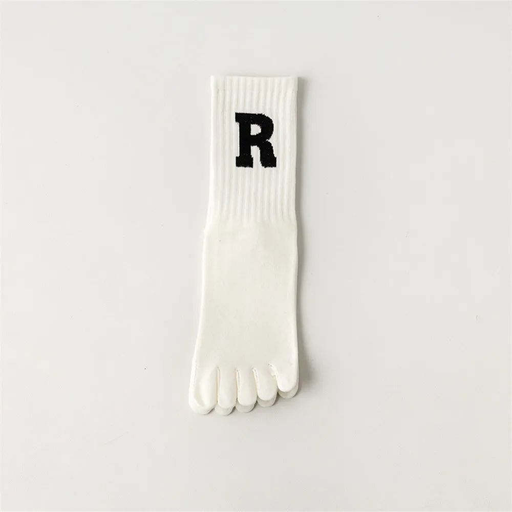 Cmax New Soft Cotton High Quality Sokc Yoga Anti Slip Five Toe Crew Socks