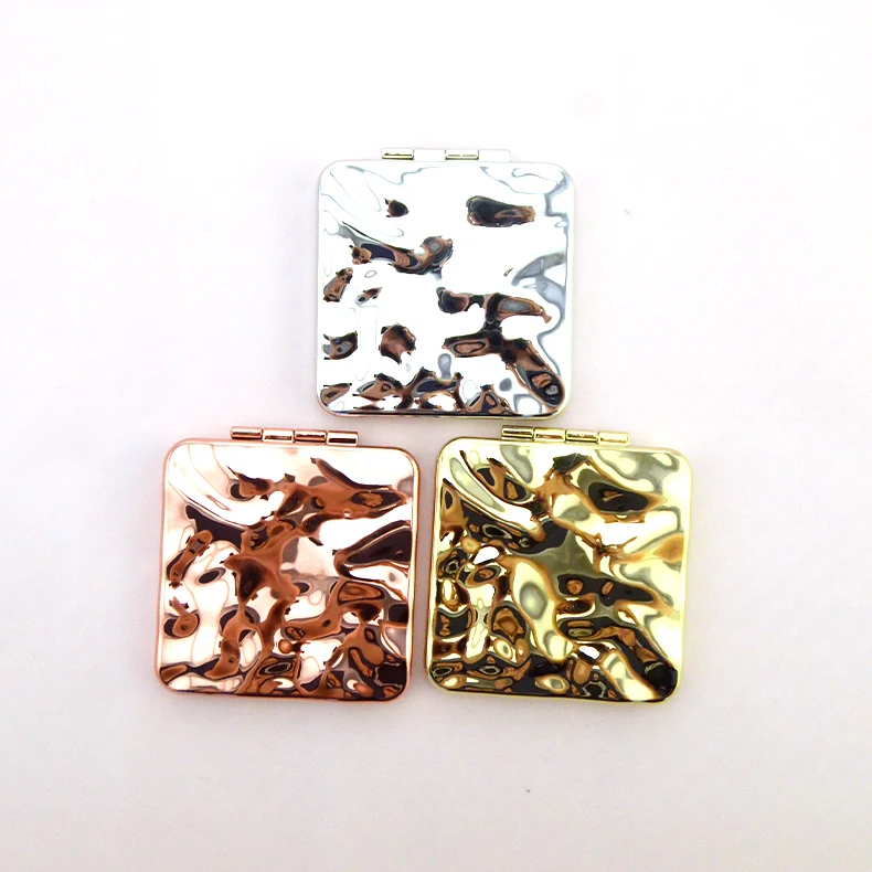 New Carry-on Mini Makeup Mirror Double-sided Portable Square Handheld Folding Mirror For Women At Home