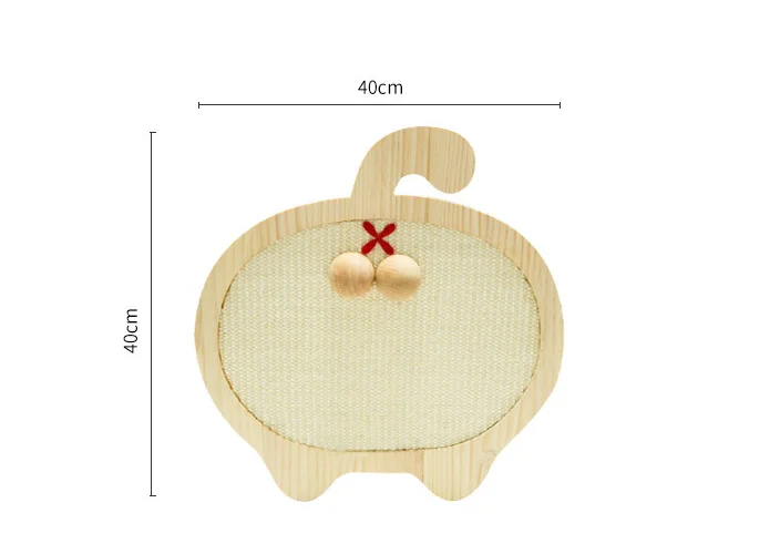 Wholesale corrugated cat scratching board Cat Butt Shape Scratching Post Indoor cat wall furniture