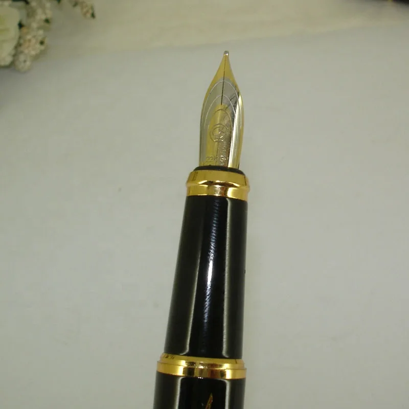 ACMECN China Elements Dragon Clip Fountain Pen 46g Metal Heavy Pen 0.5mm Nib Black MB style Calligraphy Pen