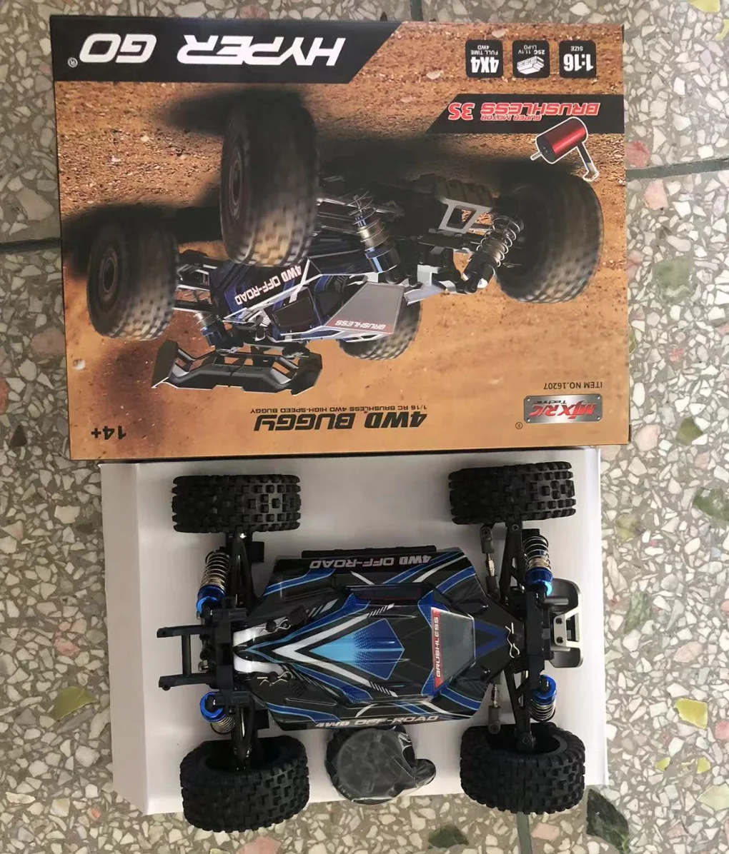 MJX 16207 RC Car toy car 1/16 Brushless RC 4WD 62KMH High-Speed Off-Road Buggy RTR Original Design Toys For Truck Drift Toys