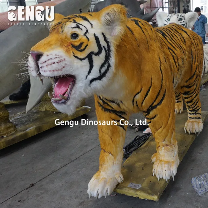 Lifelike Animal Model Artificial Animatronic Tiger