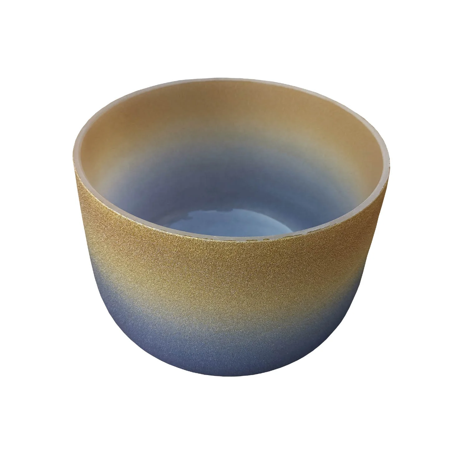 indian supplier custom quartz purple grey handmade metaphysical pink frosted 24 golden crystal singing bowls