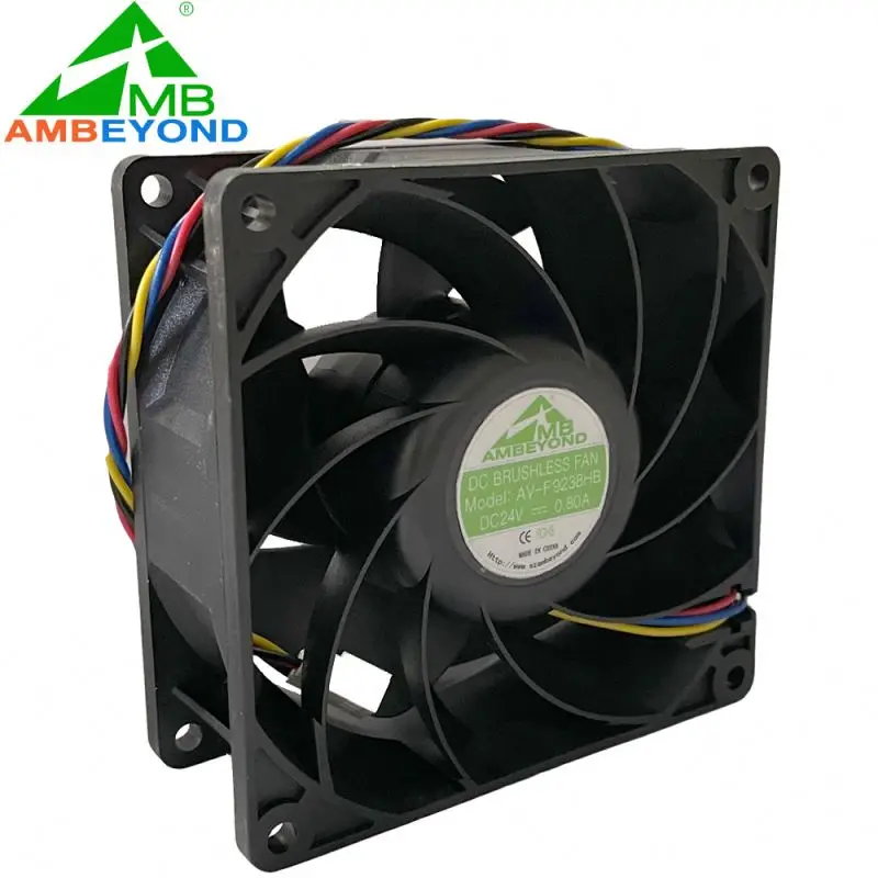 12v Dc 5v 24v Black Plastic PBT IP55 Waterproof 5pin 92mm Ventilation Cooling Fan For Beauty Equipment