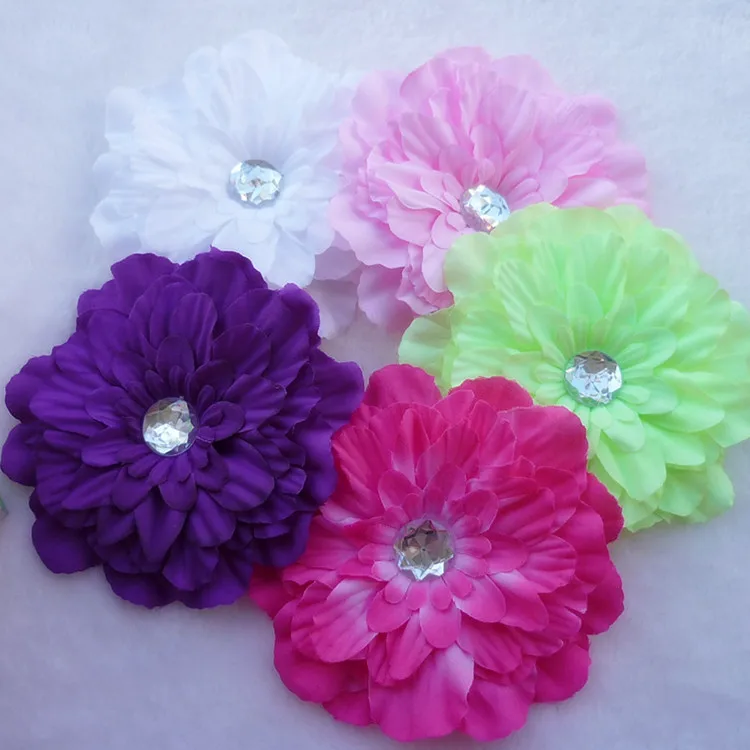 11.5cm laminated peony flower pieces beautifully decorated petals boutonniere headdress hair ornaments with drill flower