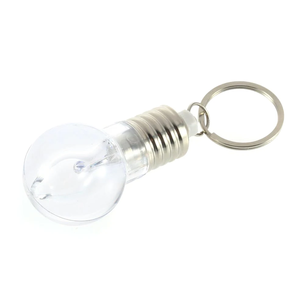 LED Flashlight Light colorful Mini Bulb Lamp Key Chain Ring Keychain Clear Lamp Torch Keyring