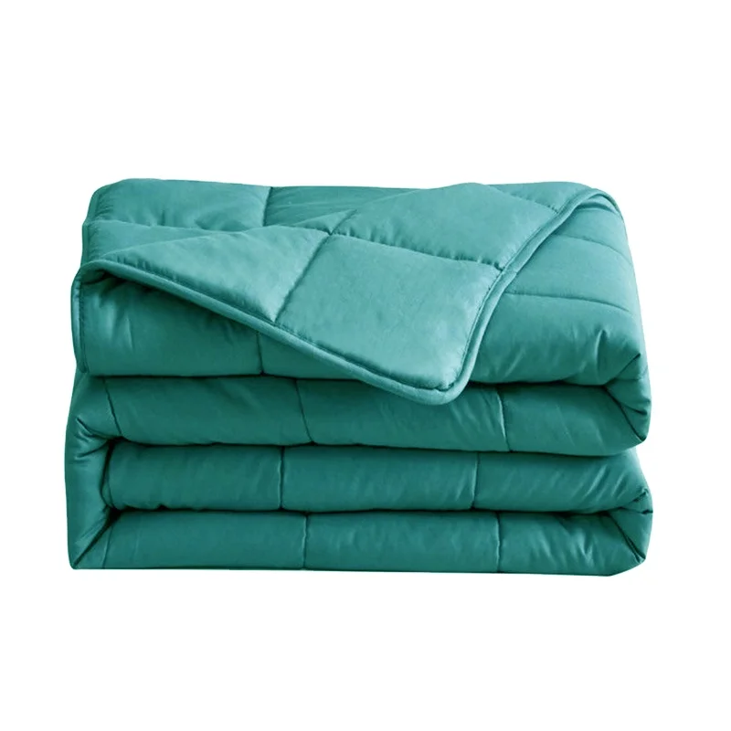 Amazon Hot Sell Bamboo Breathable Weighted blanket Designs Washable Glass Beads 7 Layers Weighted Blanket for kids Adult