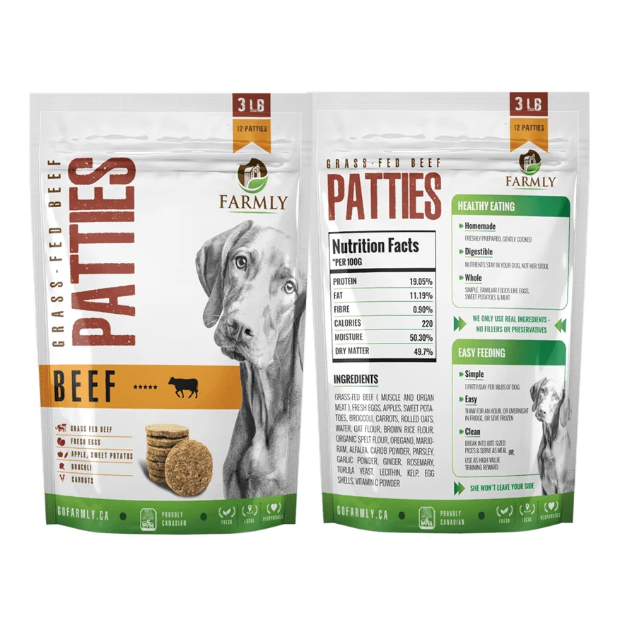 Customized Snack Freeze Dried Pet Food Dog Treat Packaging Pouch Bag