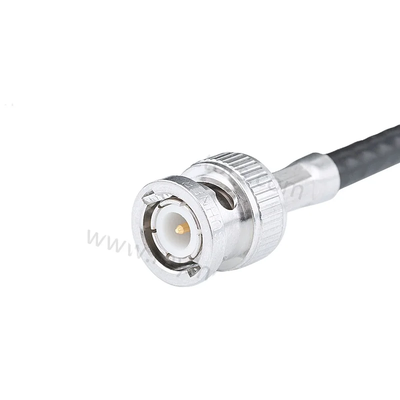 nickel plated BNC male clamp with cable connector