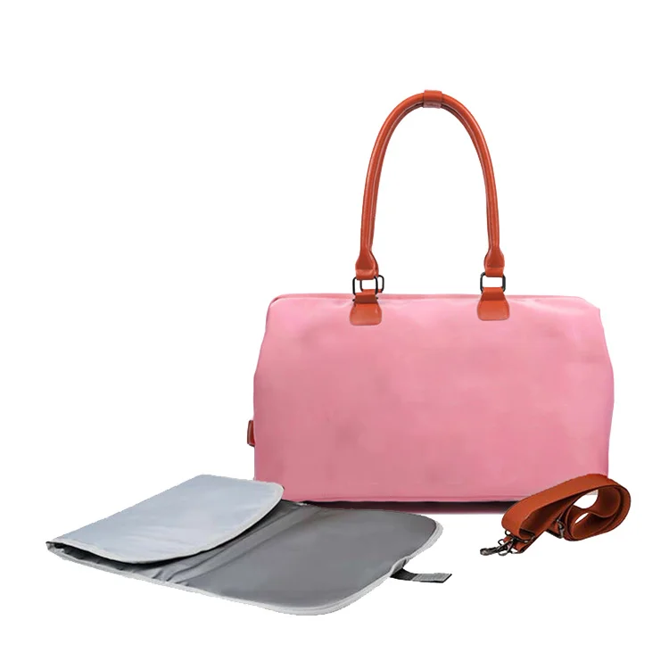 Factory Price Tote Diaper Bag Tote with Changing Pad Mommy Bag for Hospital Large Travel Tote Bag for Boys Girls