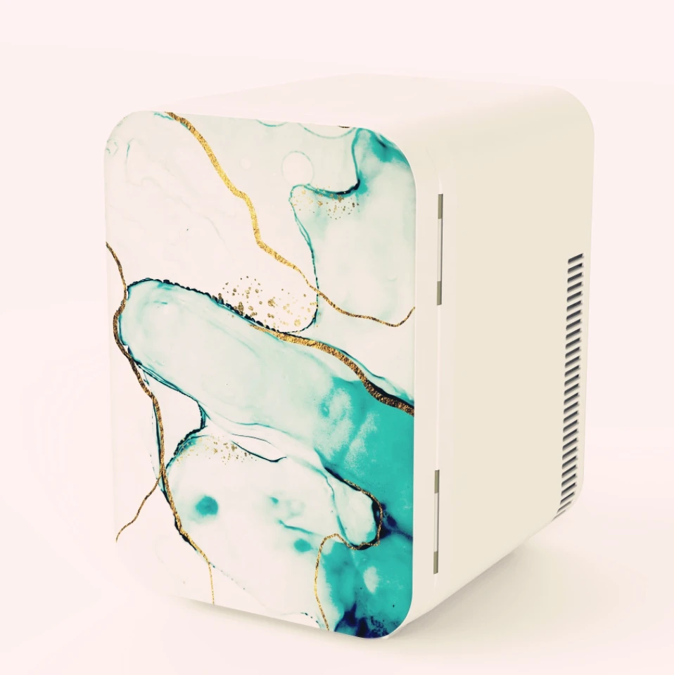 
Custom Logo Pattern Mini Makeup Fridge for Skincare, 10L Portable Mini Cosmetic Fridge Refrigerator 