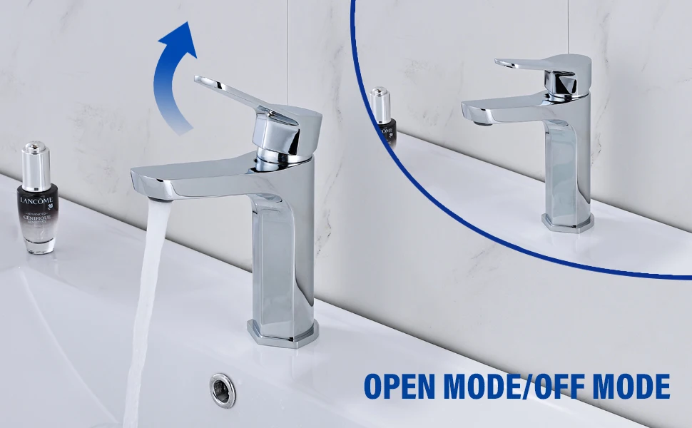 YUNDOOM OEM Torneira Kran Griferia Banheiro Chrome Deck Mounted Angle Cock Bathroom Tap Accessories Grifo Robinet Basin Faucet