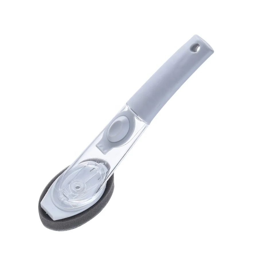 YISHUA Amazon hot sale dish cleaning brush soap detergent pot washing with replaceable sponge