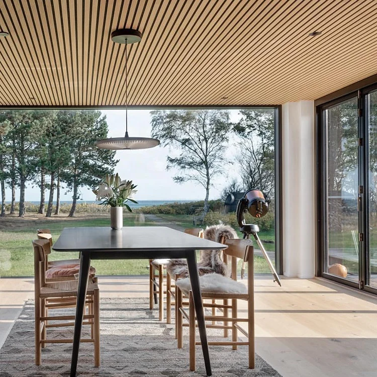 Haoran New Coming High Quality Wall And Ceilings Wooden Slats MDF Akupanels   Used For Recording Studio