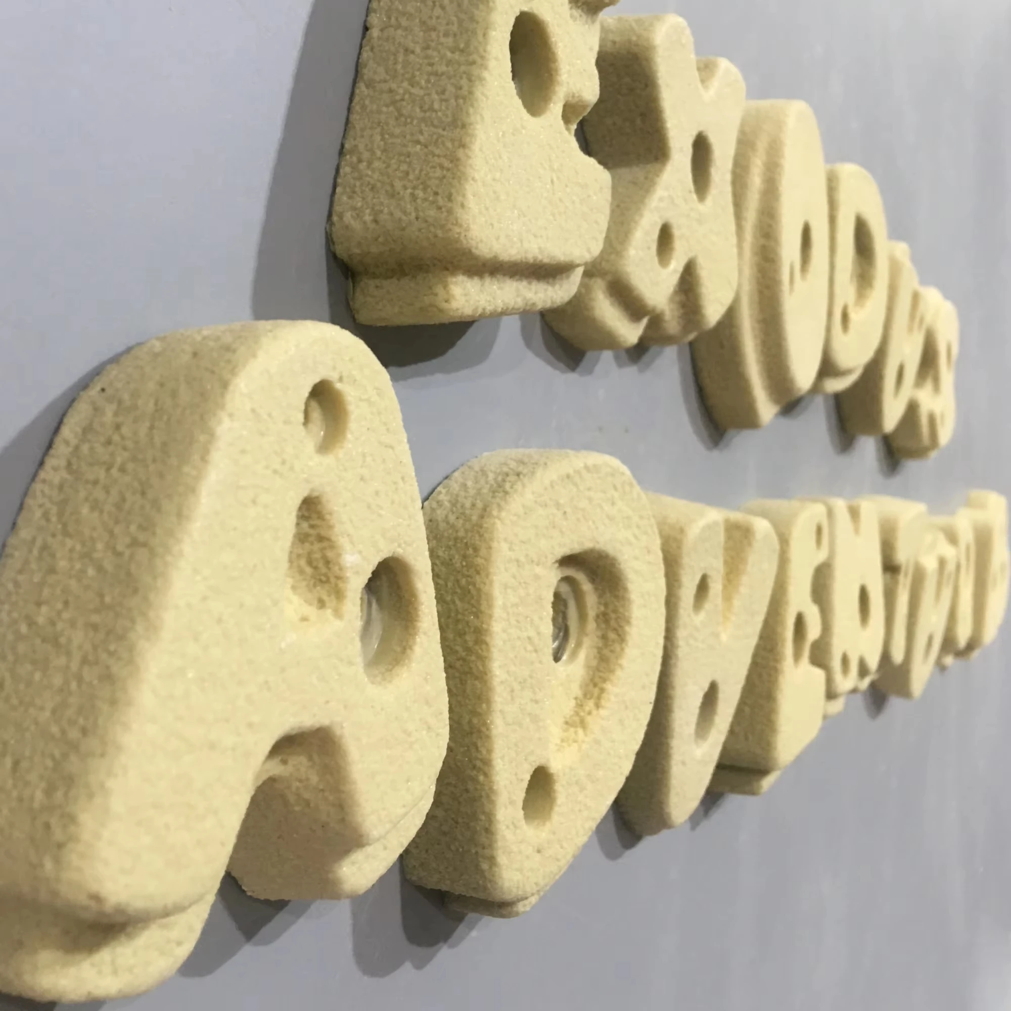 Alphabet Indoor/Outdoor Rock Climbing Holds for Kids Adults CE ROHS Compliant Made of Fiberglass Resin for School Playhouse