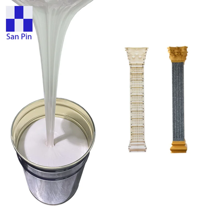 RTV2 Liquid Silicone Rubber for concrete Roman Column Mold Making LSR condensation cure silicone rubber