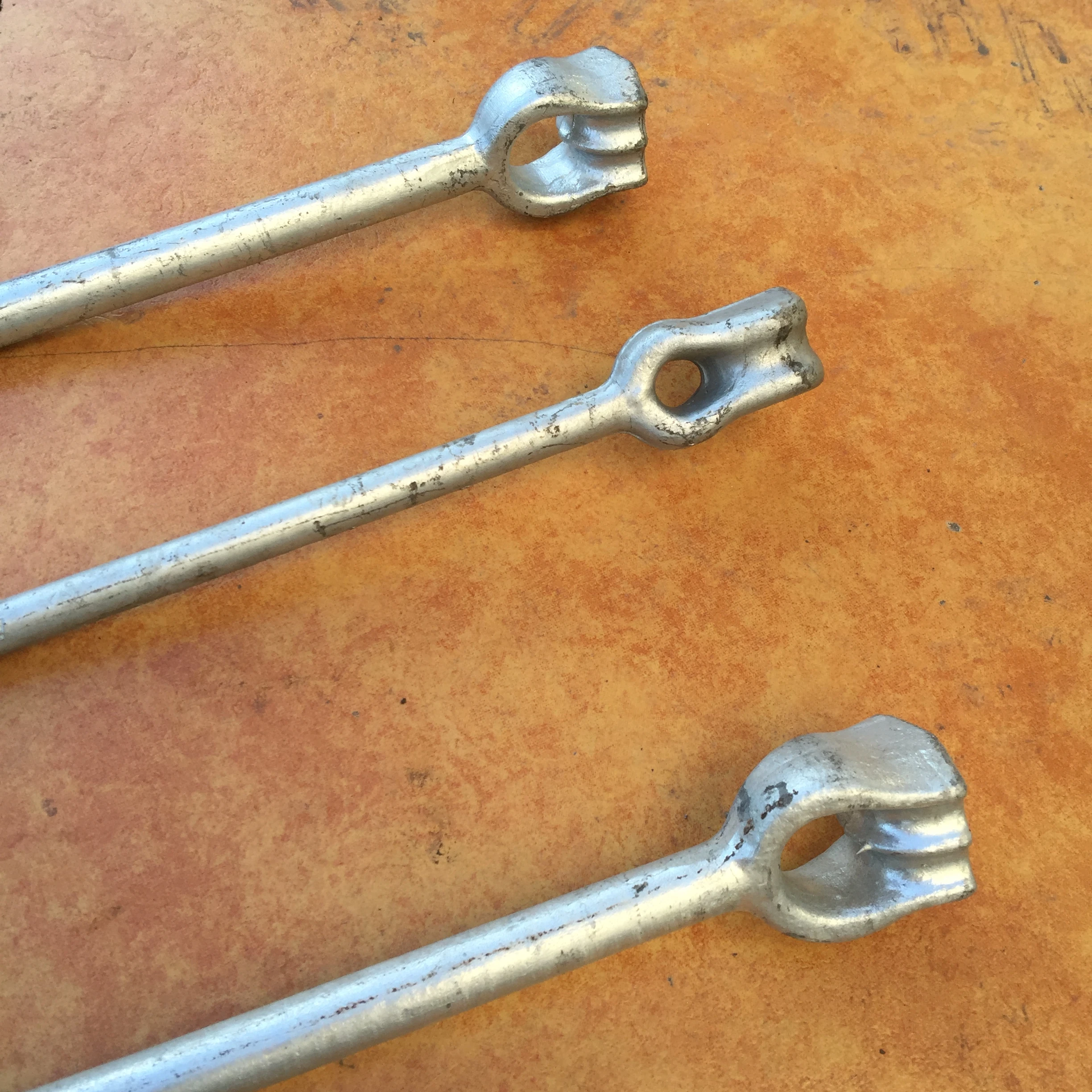 Forged hot dip galvanized Twin Eye Earth Anchor Rod for power line fittings
