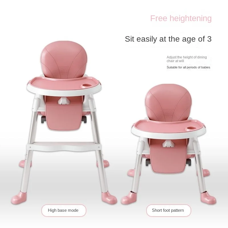 2023 new Adjustable Baby High Chair Fold Feeding High Chair for Baby High Chair