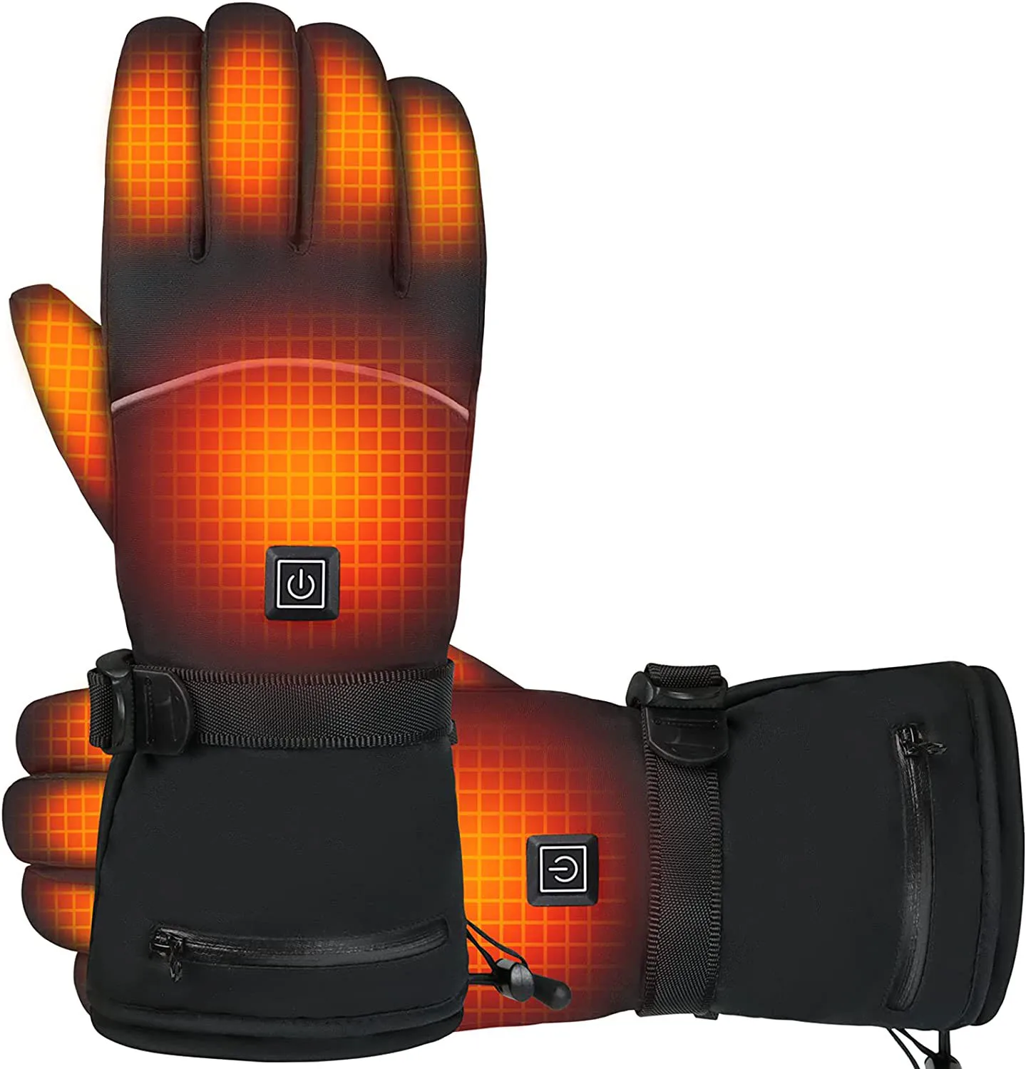 Rechargeable 4000mAh Battery Electric Heating Gloves Comfortable Winter Washable Heated Gloves for Men Women