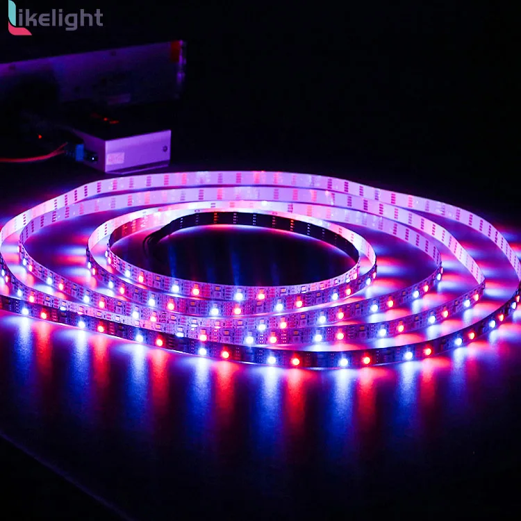 Like Light Smart LED strips DMX digital RGB+W full color DC12V SMD5050 60leds +SMD2835 LED Strip lights indoor or outdoor use