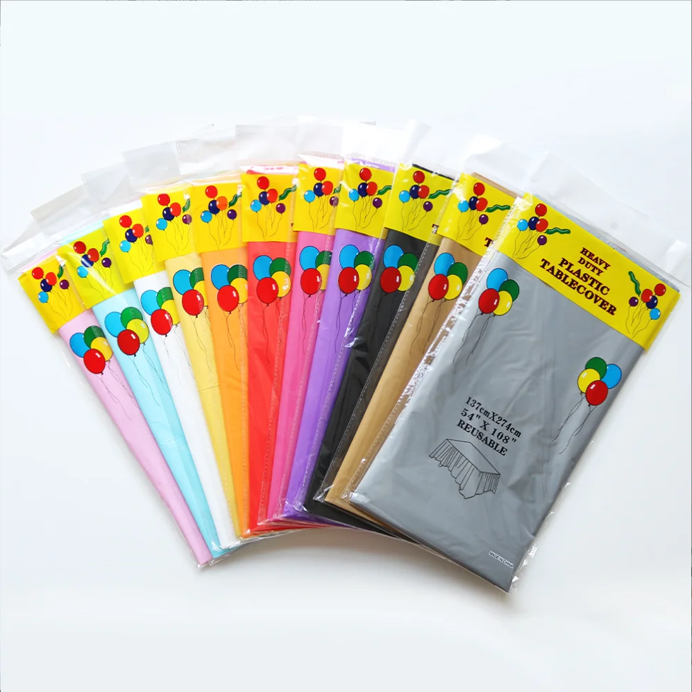 wholesale Disposable Plastic Tablecloth for Rectangle Tables Table Cloths for Parties, Events & Weddings, Indoors & Outdo