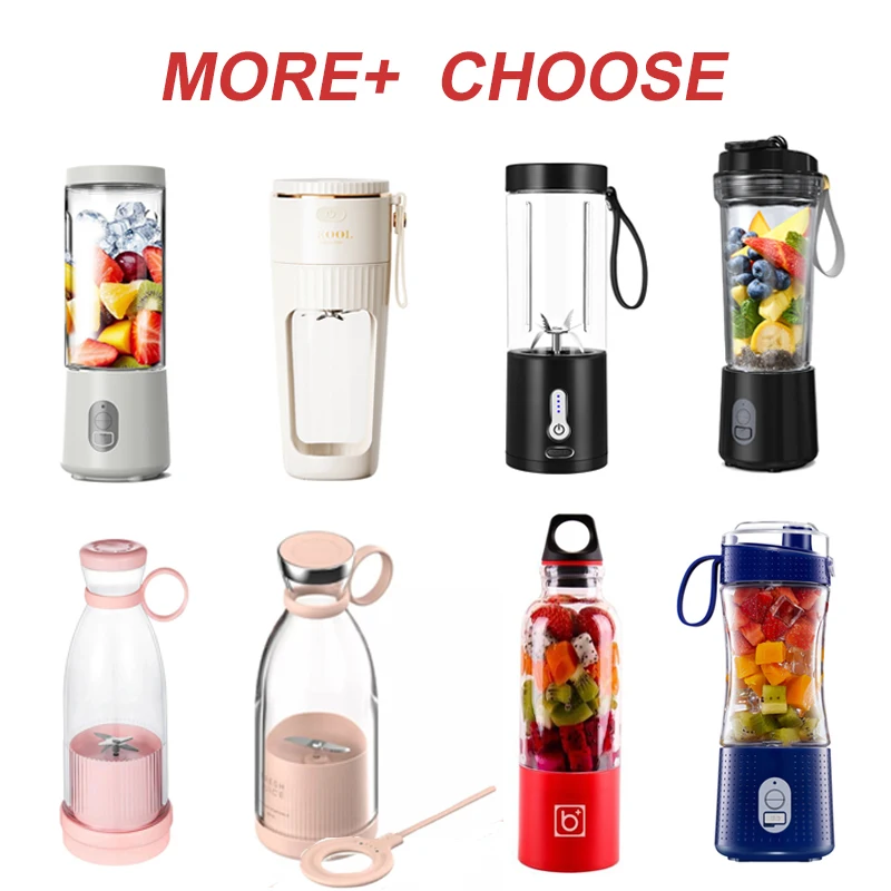 Wholesale 500Ml 4000Mah Usb Rechargeable Fresh Juice Personal Portable Blender With Straw