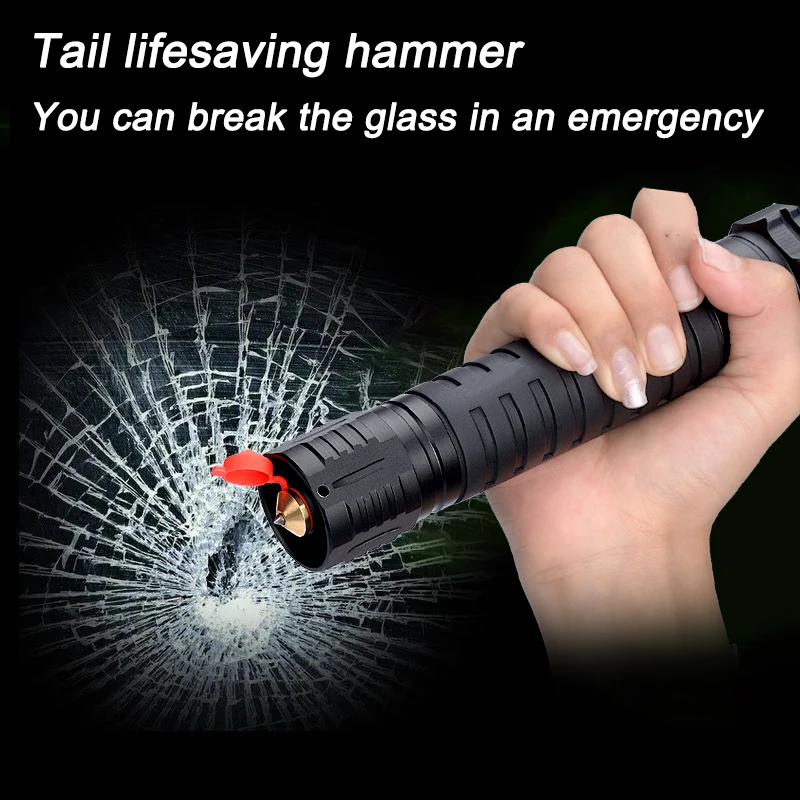 LED Ultra Long Range Flash Light 6800 Lumens Flashlight Most Powerful Flashlight