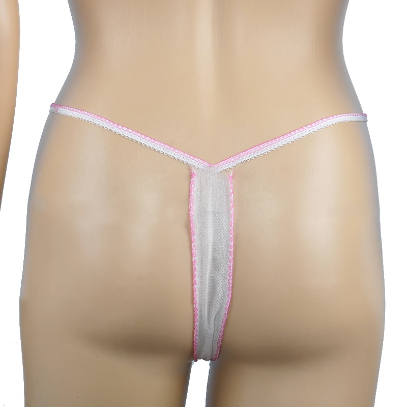 Hot Selling Disposable Adult Underwear Thong Panties Individually Packaged for Salons and Periods