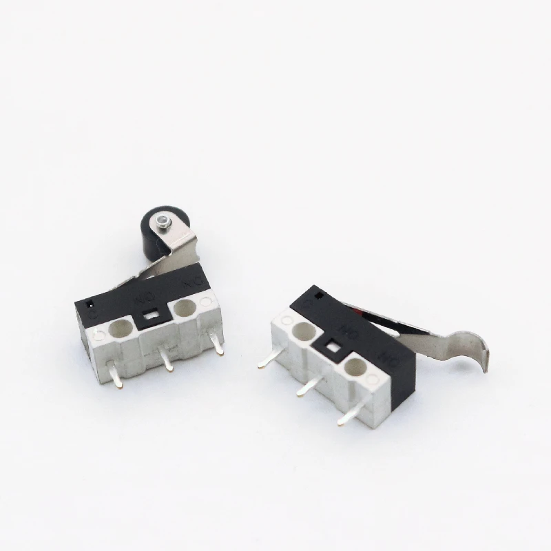 Small micro button switch series 3 pin micro roller handle Micro switch with handle