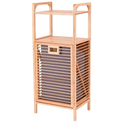 SIPANUO Bamboo Woven Basket Hamper Shelf Organizer Collapsible Eco Friendly Bamboo Basket