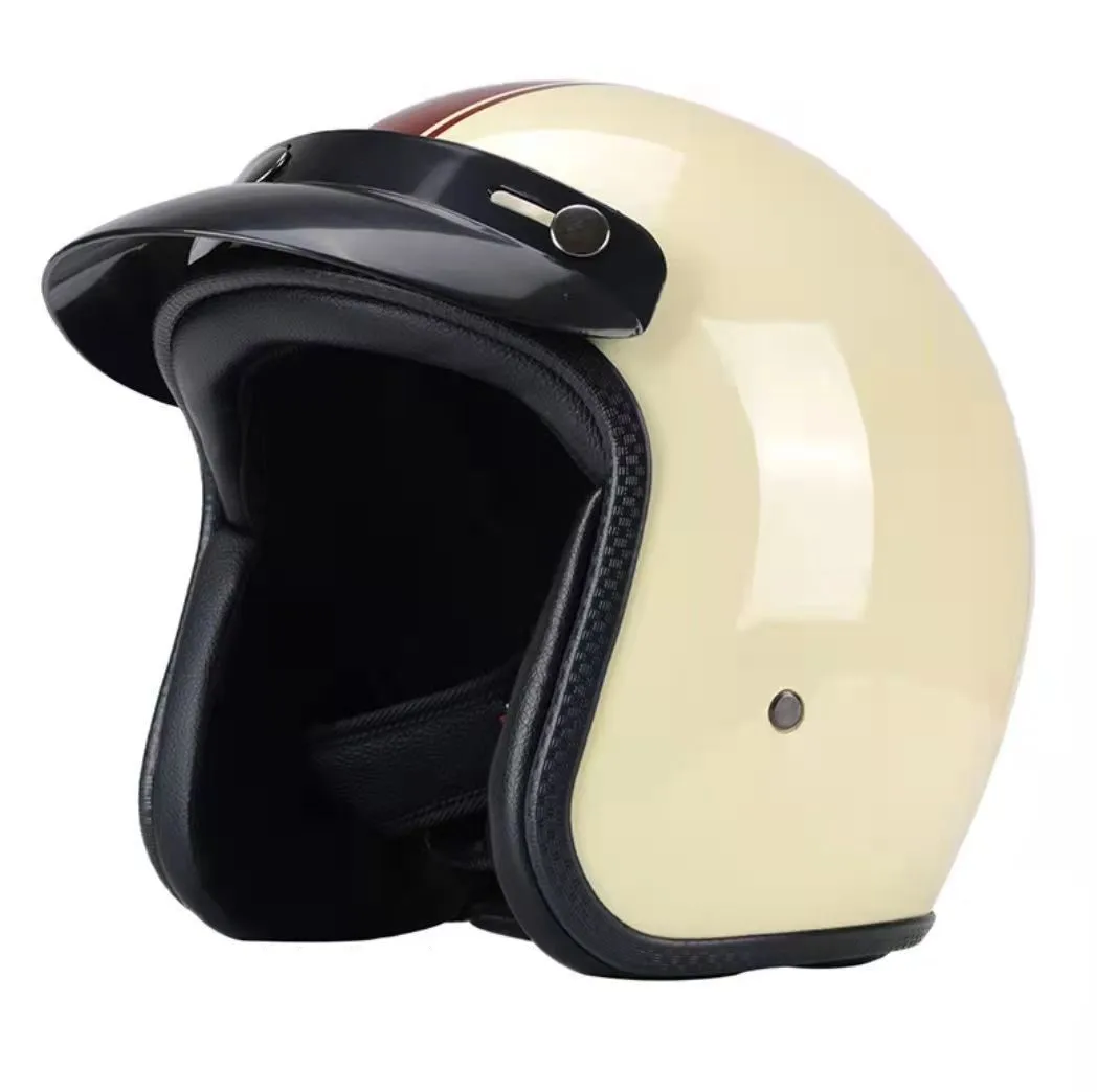 SUBO Custom COLOR and LOGO Electric scooter autobike Casco helmet DOT ECE Approval 3/4 Face motorcycle open face helmet