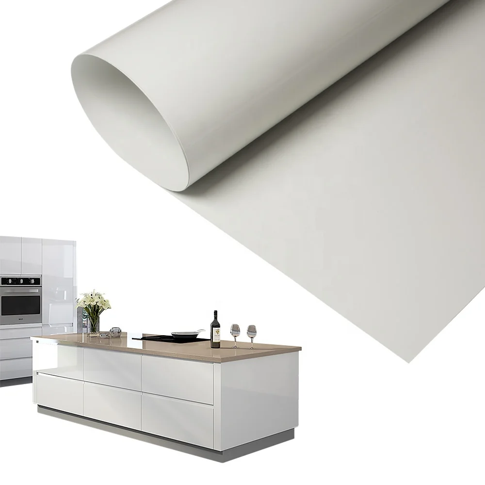 High Quality Super Matte Color PETG Film Sheet Skin-touch Anti Scratch Decorative PETG Sheet Film For Kitchen Cabinet