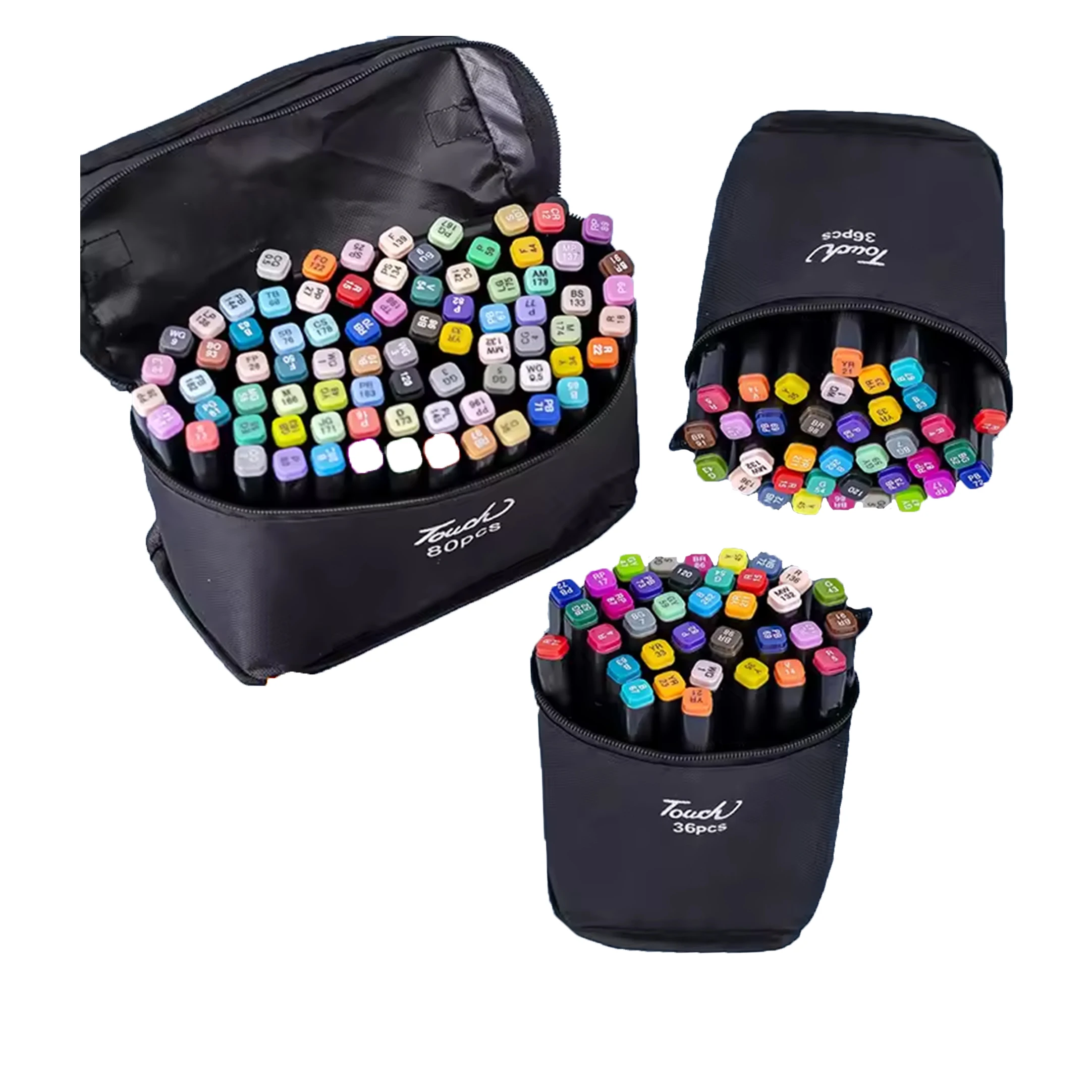 ODM markers in bag 2024 quick dry oil marker pen 80 touch mark glitter painting touch marker pens for children painting kids diy