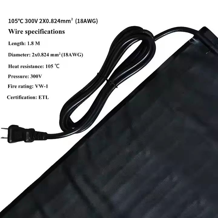 20x10 Inch Seed Tray Heating Pad Durable Waterproof Greenhouse Warm Seedling Heat Mat for Plants