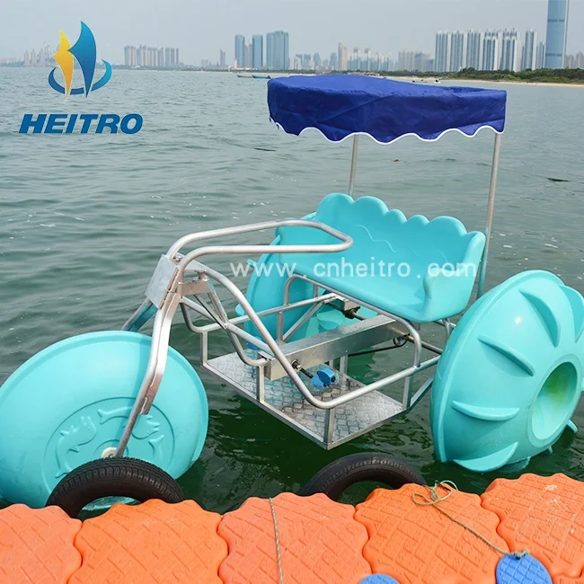 water park outdoor best price and quality 3 wheels water bicycle water tricycle bike pedal boat for sale