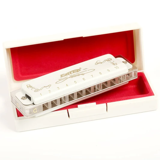 T008L Easttop 10 Hole Professional Blues Diatonic Harmonica for Beginner