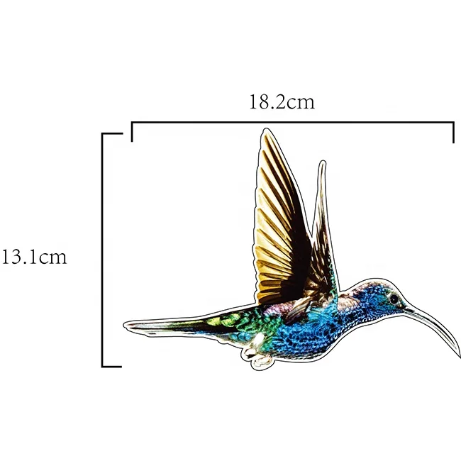 humming bird static cling christmas window decal decorative replacement custom static cling vinyl