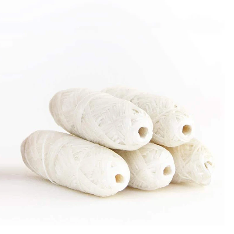 best selling natural biodegradable waxed silk dental floss with refillable glass floss container