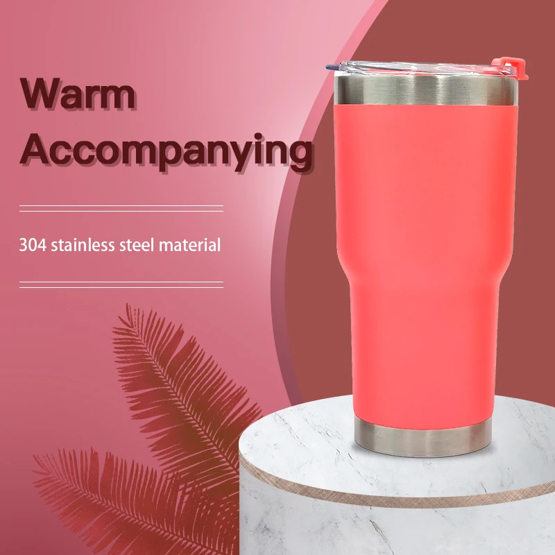 Made In China Silver 30oz Vacuum Thermal Double Wall Stainless Steel 304 Beer Wine Cup Tumbler Cups