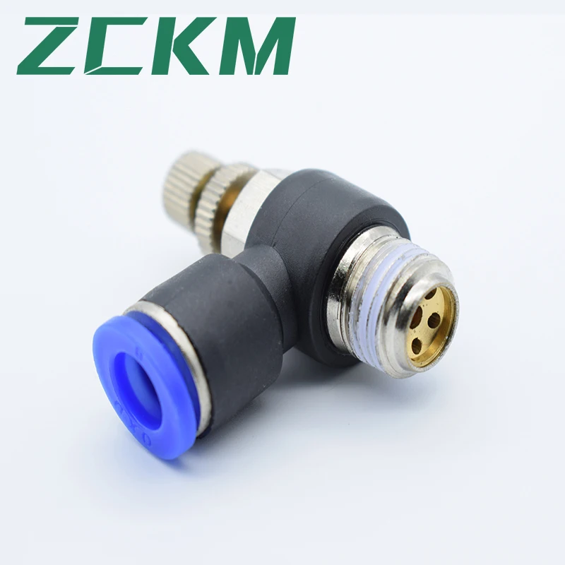 Brass with plastic material  pneumatic connector types Pneumatic  Elbow 90 Degree SL Control Valve