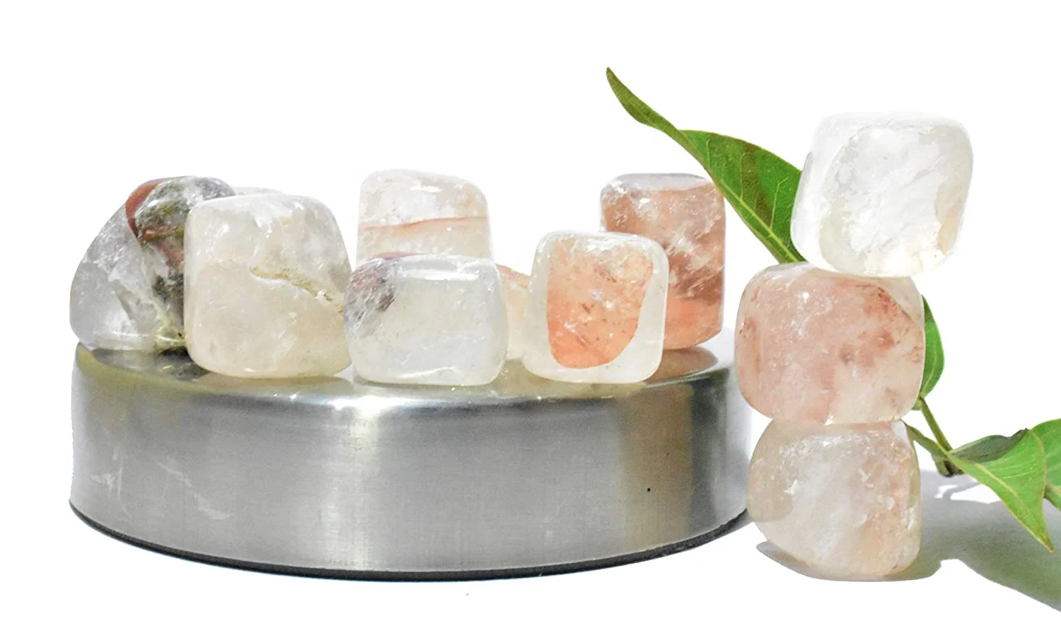 Lolite фантомный кварцевый барабанный камень кристалл чакры лечебный