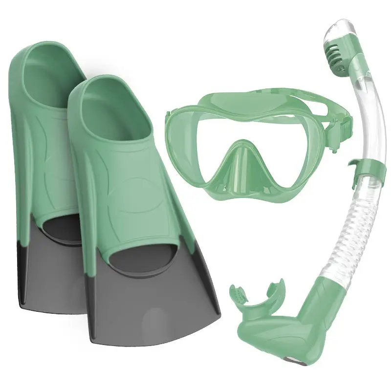 Professional dive gear set silicone scuba diving snorkel mask snorkel fins set
