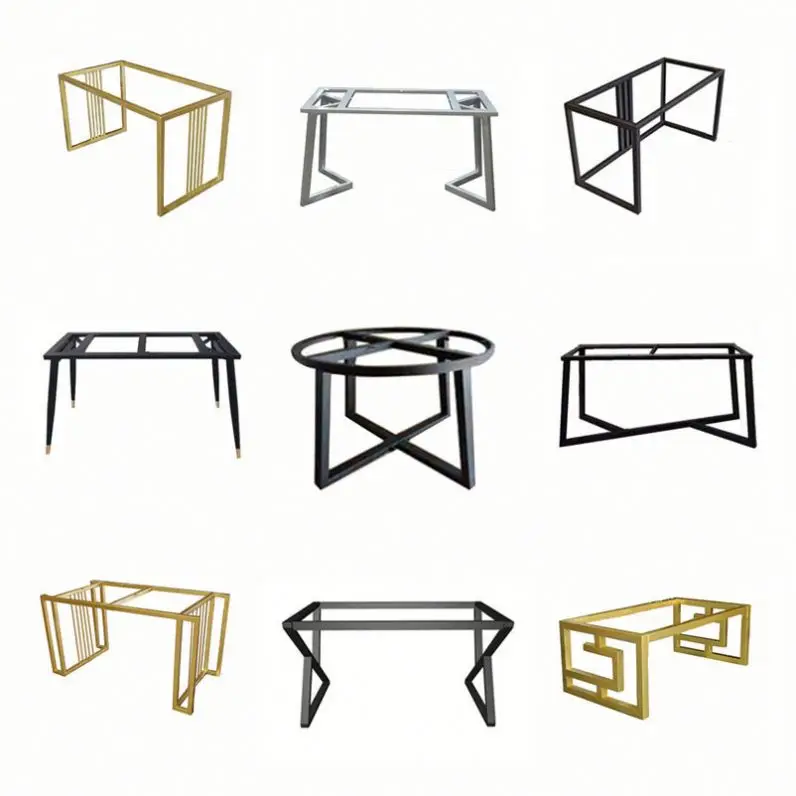 Tischgestell Modern Square Country Style Dining Office Furniture Computer Desk Leg Steel Metal Iron Table Bench Legs Table Frame