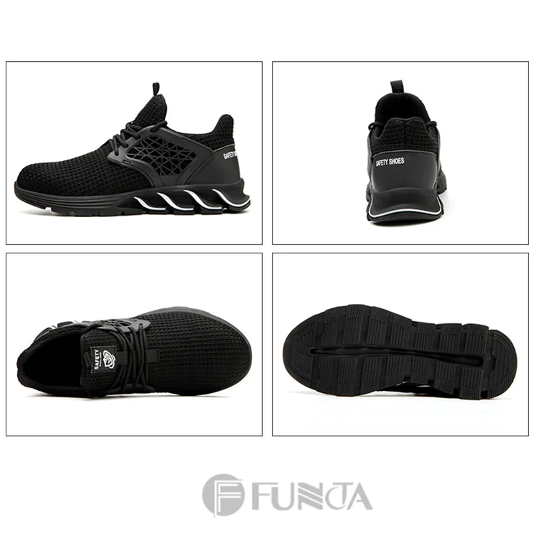 FUNTA Hot Selling Work Boot Trainers Sport Casual Mens Steel Toe Caps industrial Safety Shoes
